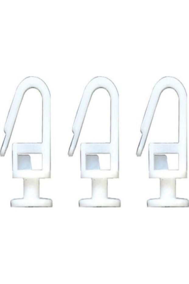 Locking Curtain Button (100 Pieces) + Curtain End (20 Pieces)