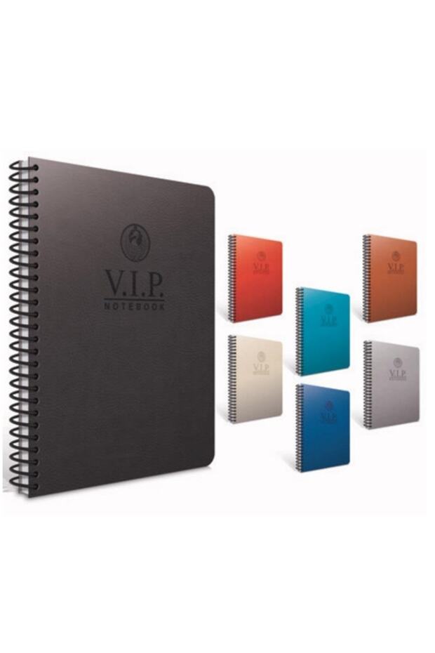 1080 Vip غطاء جلدي حلزوني A4 140 ورقة دفتر ملاحظات مبطن