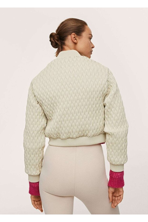 Dokulu Kısa Ceket - 4