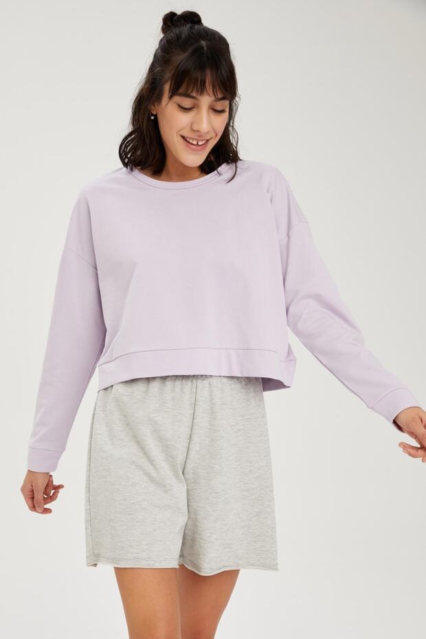 Kadın   Basic Kısa Şort Pijama Altı - 2
