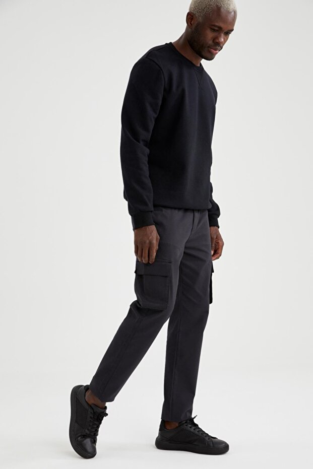 Regular Fit Kargo Cepli Jogger Pantolon - 7
