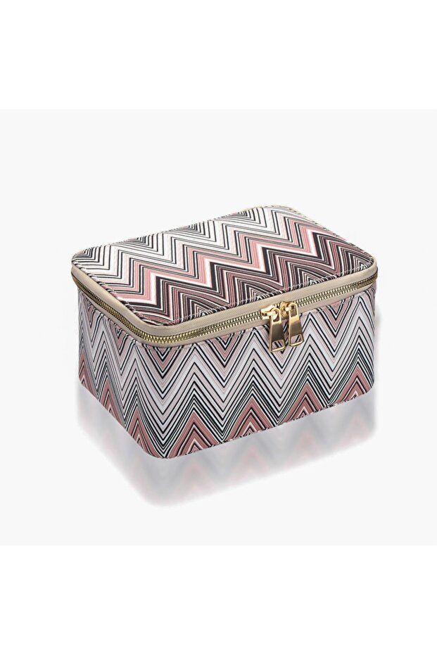 Zigzag Makeup Bag Makeup Supply Bag