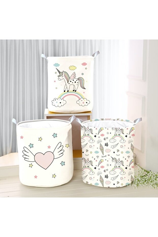 Digital Printed Triple Basket - Multi-Purpose Model 015