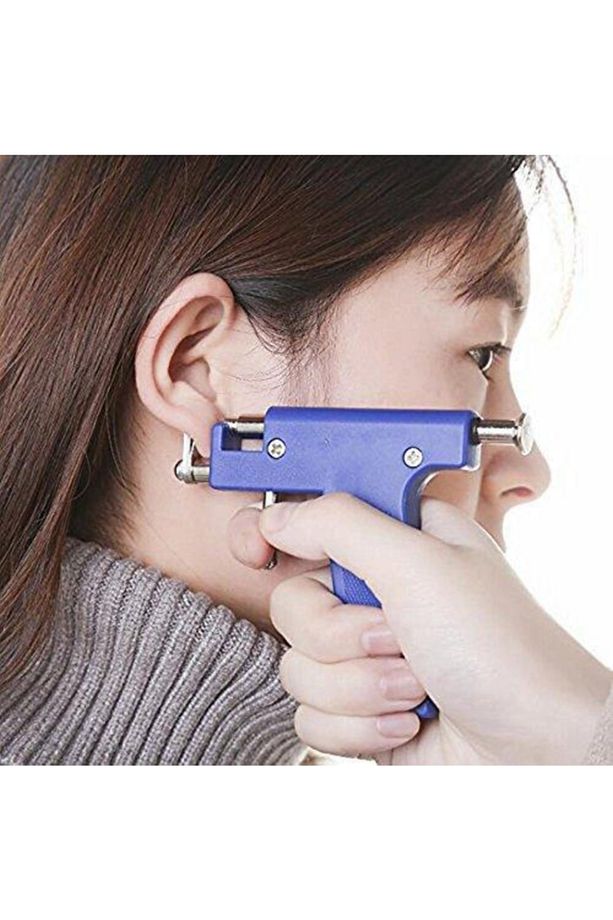 Küpe Piercing Kulak Delme Küpesi Kulak Deldirme Küpe 24 Adet 12 Çift Kulak Deldirme Küpeleri Çelik - 5