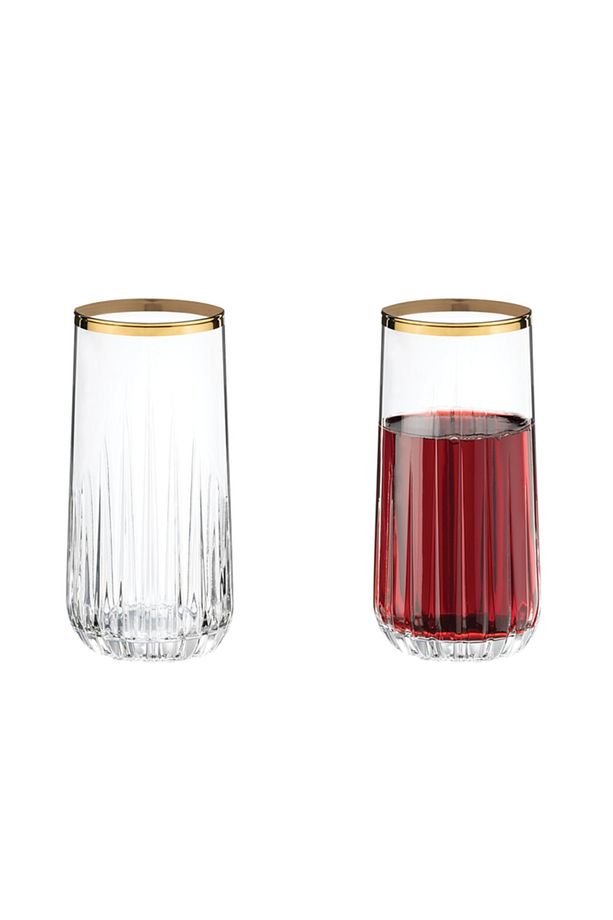 Puget Cam 4'lü Meşrubat Bardağı 360 Ml Gold - 3