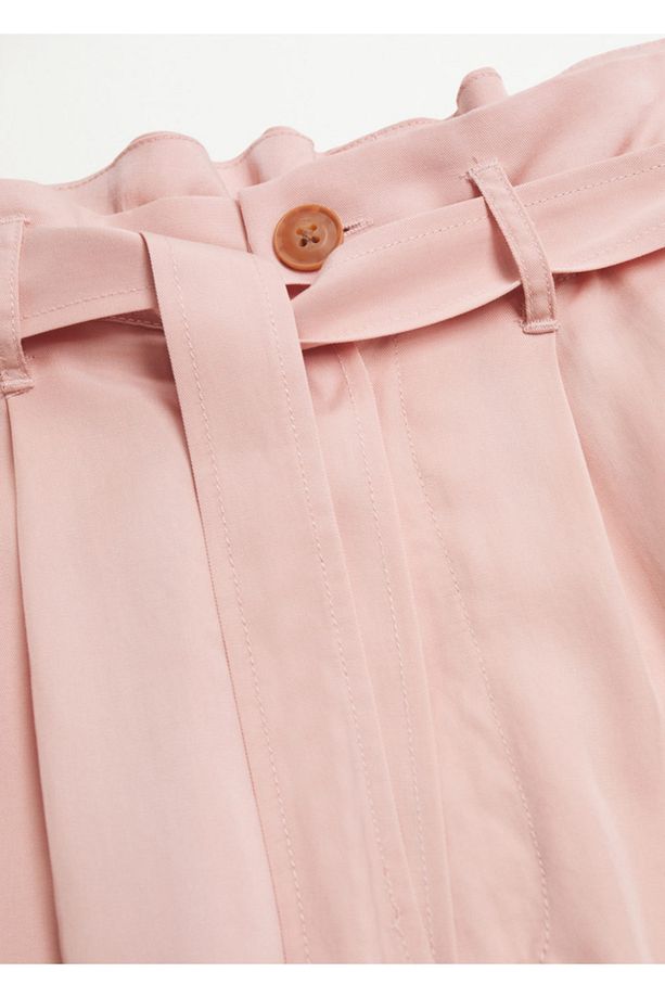 Kadın  Açık Pembe Liyosel Şort - 7