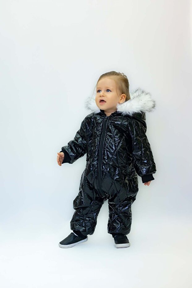 Water Resistant Black Astronaut Snowsuit