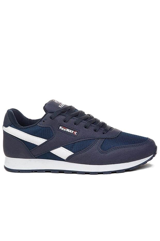 Men's Women's Navy Blue Breathable Lace-up Sneaker Summer Sports Shoes