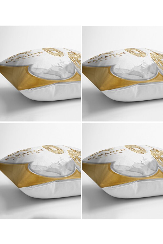 Ramadan Kareem Arab Lantern Digital Printed Runner & Throw Perna Set - 3
