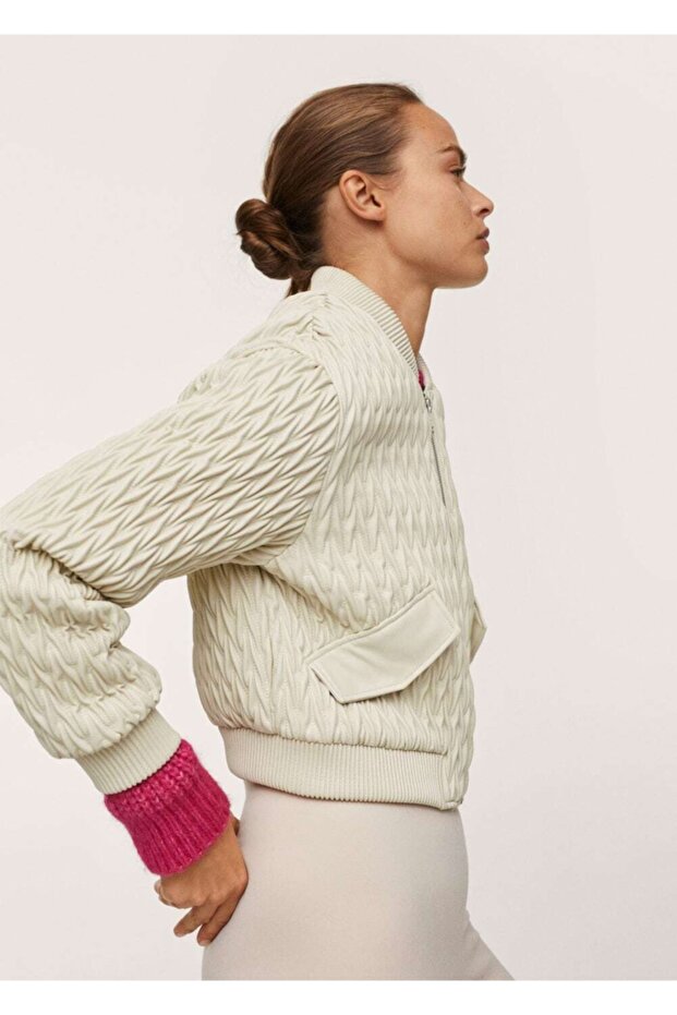 Dokulu Kısa Ceket - 7