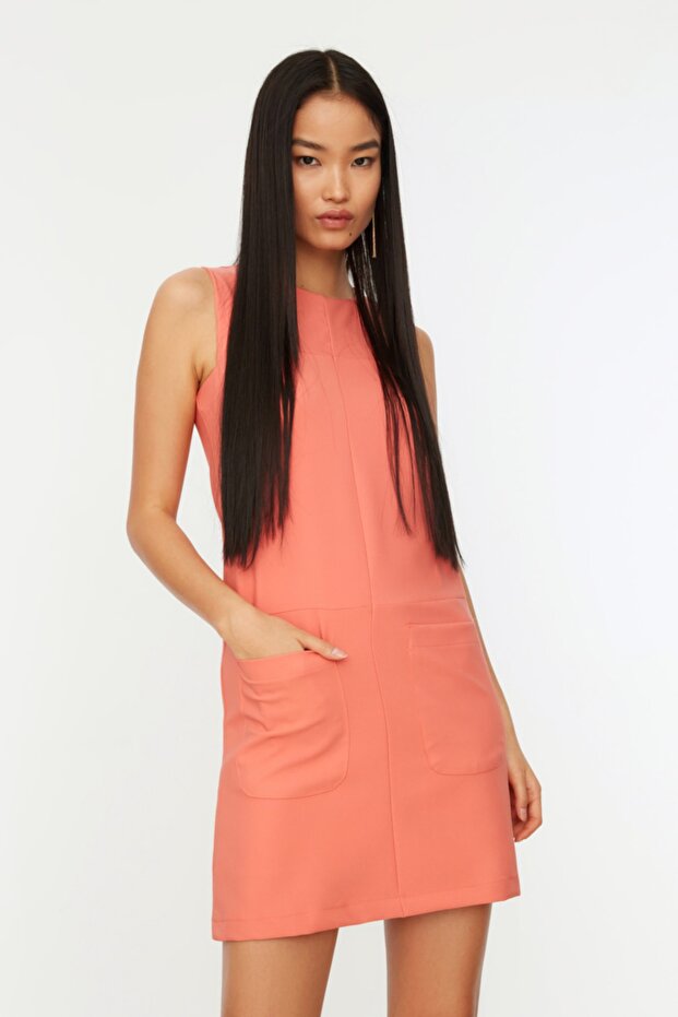 Rochie Coral Basic Tesuta TWOSS19AA0066 - 3