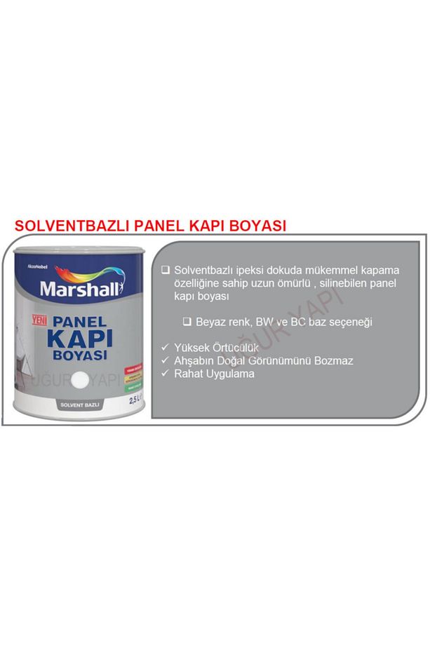 Solvent Bazlı Amerikan Panel Kapı Boyası 2.5 L - 2