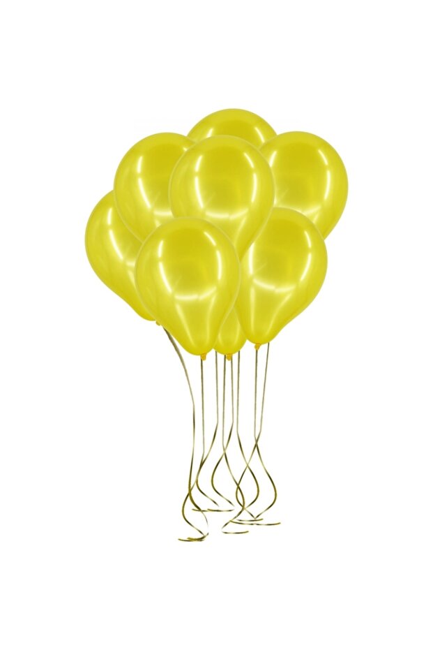 10pcs Metallic Shiny Balloon Yellow