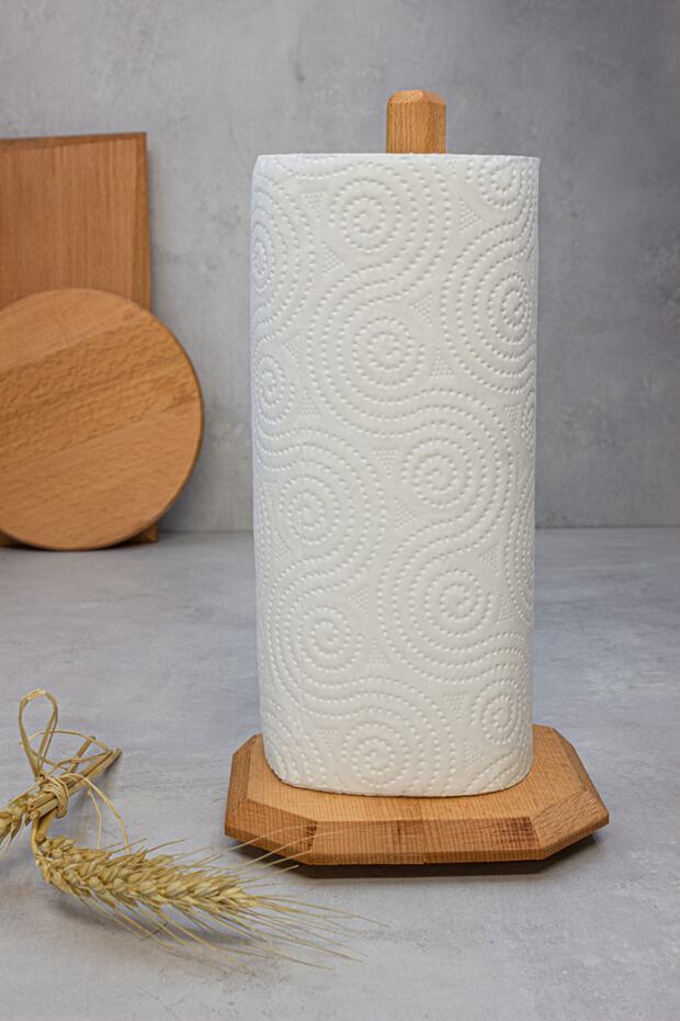 Wooden Cylinder Towel Napkin Holder