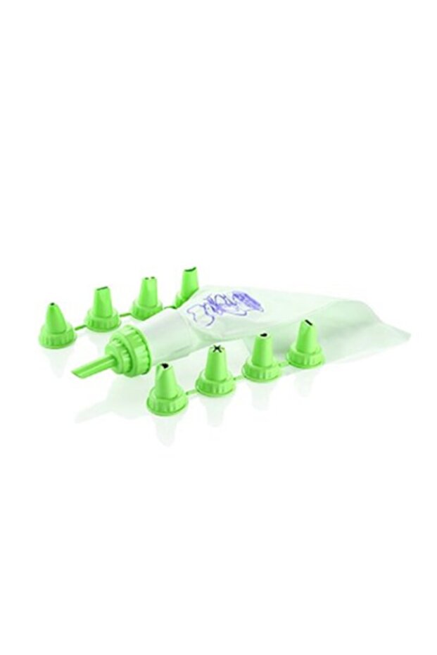 8 Different Tip Sensation Cream Piping Bag and Pastry Cupcake Cake Decoration Set