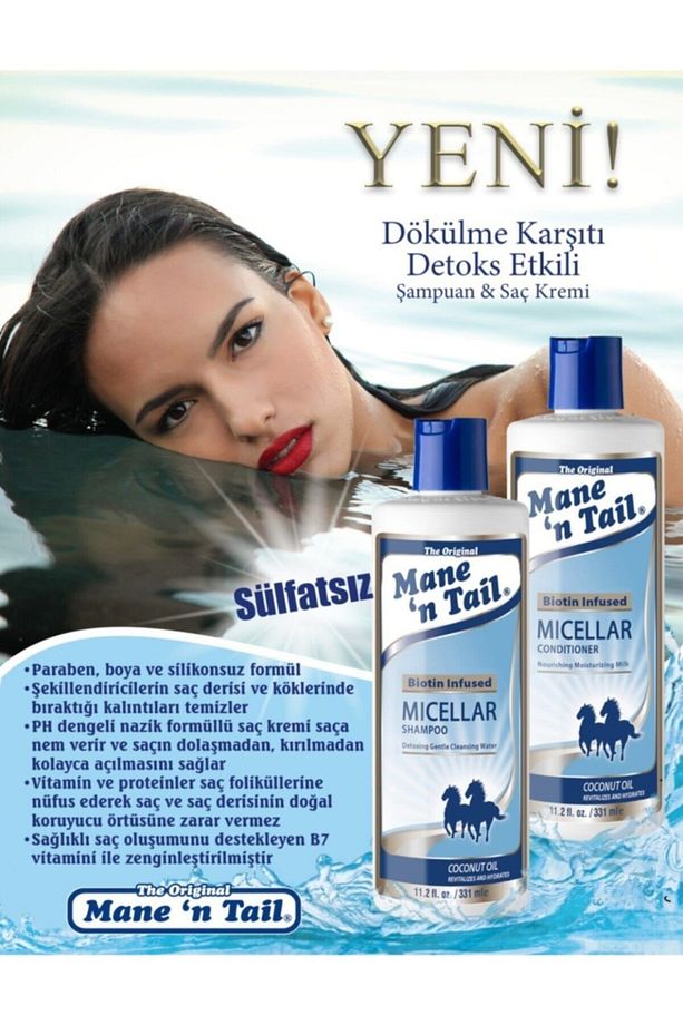 Mane’n Tail Micellar & Biotin Dökülme Karşıtı Şampuan 331 ml - 2