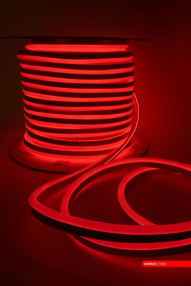 50 Metre Led Neon Hortum 120 Ledli Kırmızı 7.5 Watt Led Işık - 1