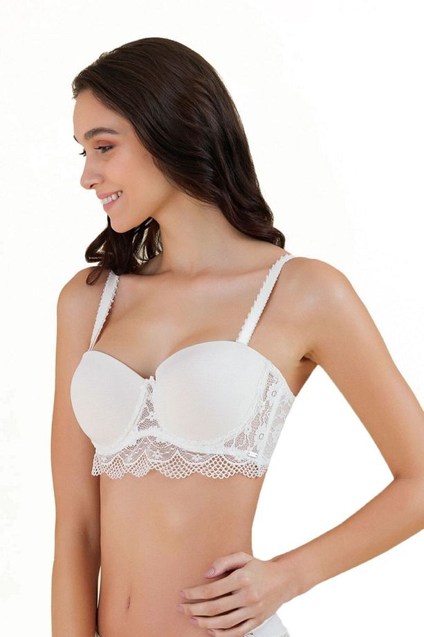 Kadın Ekru Bridal Straples Sütyen 41SU75201 - 2