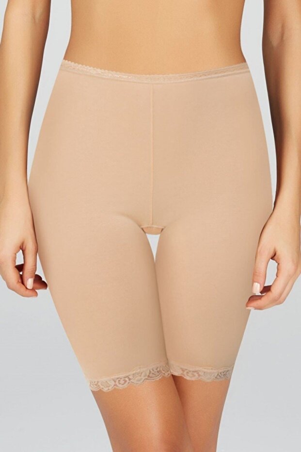 Kadın Ten Basic Long Paçali Külot - 1