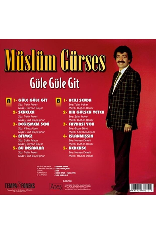 Müslüm Gürses - Güle Güle Git (PLAK) - 2