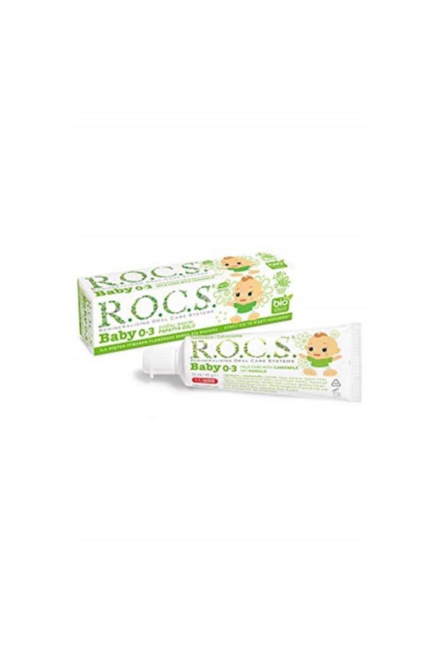 R.O.C.S. Baby 0-3 Years Old Daisy Extract Fluoride-Free Baby Toothpaste 1 Pack