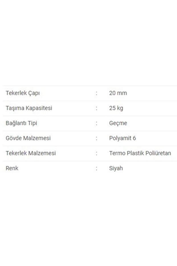 Gizli Mobilya Sehpa Tekeri - 3