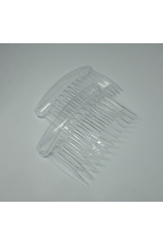 2 عبوة من مشبك مشط شفاف - 1