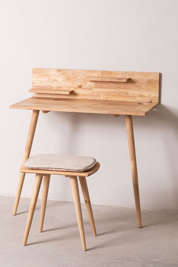 Ahşap 2 Ayaklı Basic Model Çalışma Masası - 3
