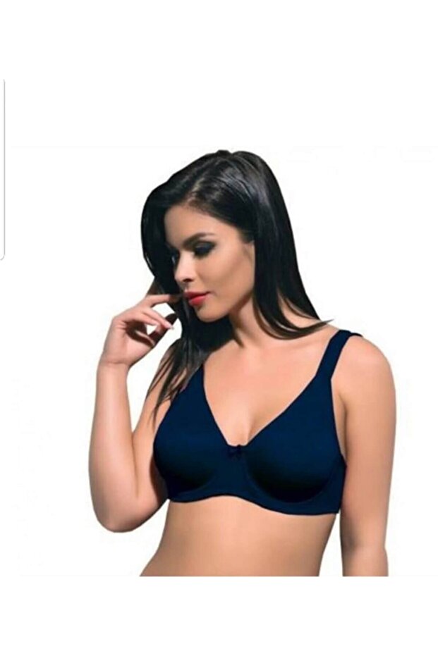 حمالة صدر نسائية مريحة من الليكرا باللون الأزرق الداكن