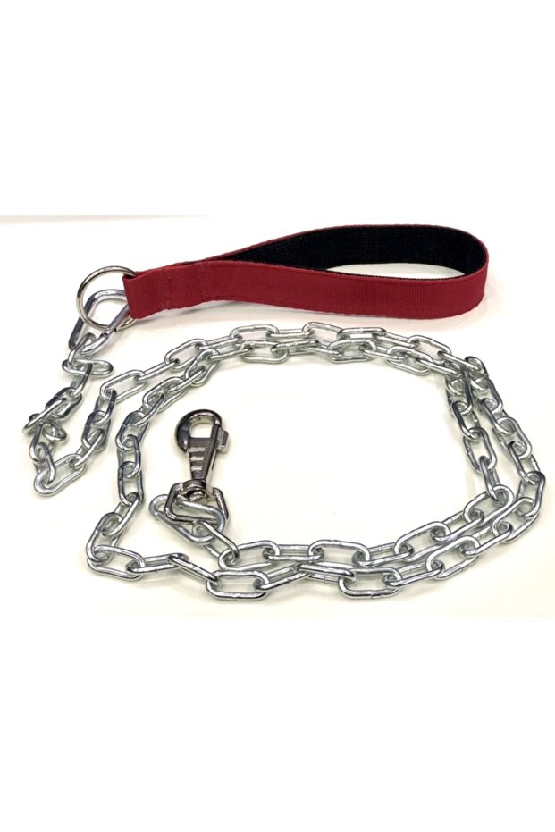 Red Metal Chain Travel Belt 3mm 120cm