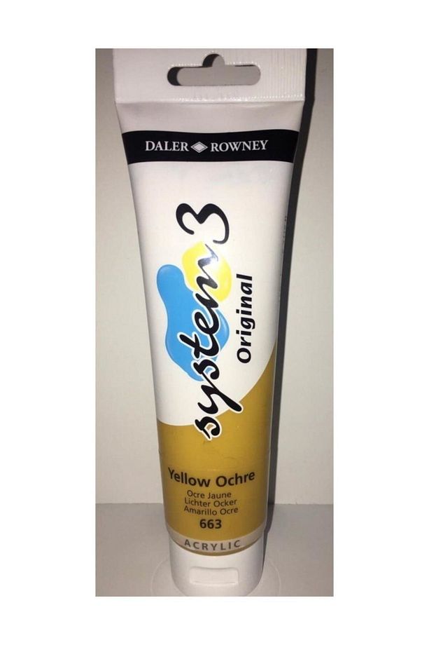 System 3 Akrilik Boya 150ml 663 Yellow Ochre - 1
