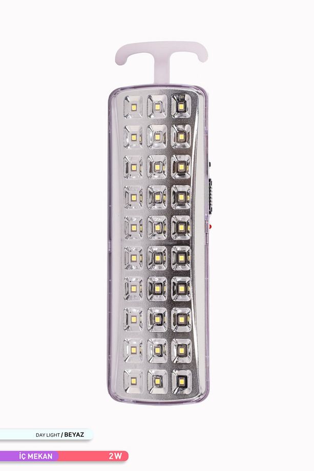 30 Led'li Şarj Edilebilir Işıldak Acil Durum Aydınlatması, Kamp Lambası 2w - 1