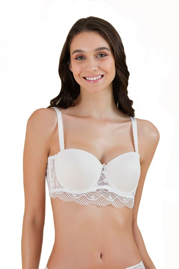 Kadın Ekru Bridal Straples Sütyen 41SU75201 - 1