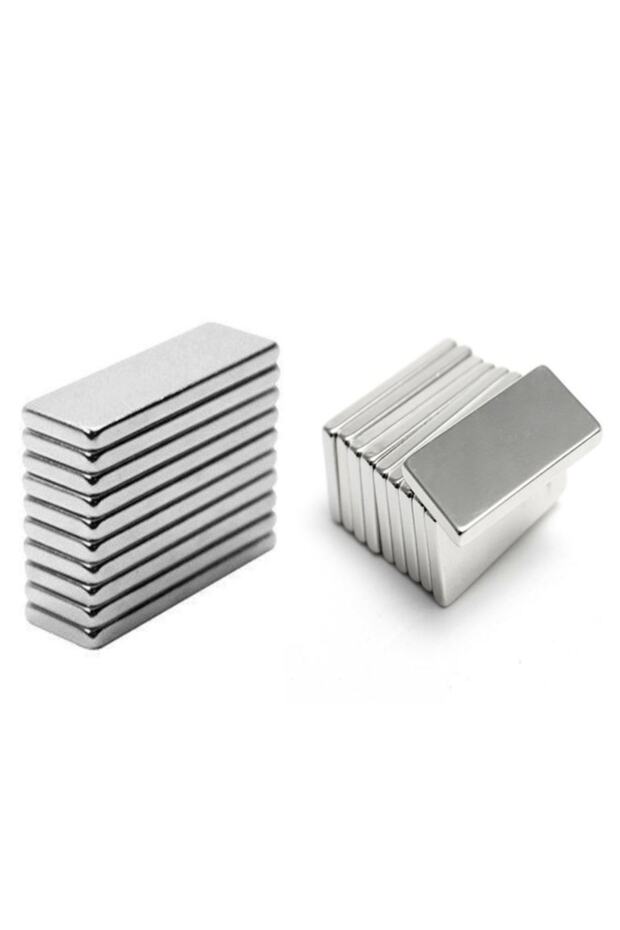 Güçlü Neodyum Magnet Dikdörtgen Neodyum Mıknatıslar - 5 Adet 20x10x2 Mm + 5 Adet 30x10x2 Mm Neodyum - 1