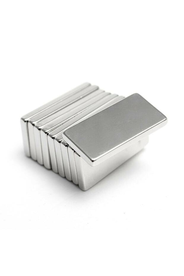 Güçlü Neodyum Magnet Dikdörtgen Neodyum Mıknatıslar - 5 Adet 20x10x2 Mm + 5 Adet 30x10x2 Mm Neodyum - 3