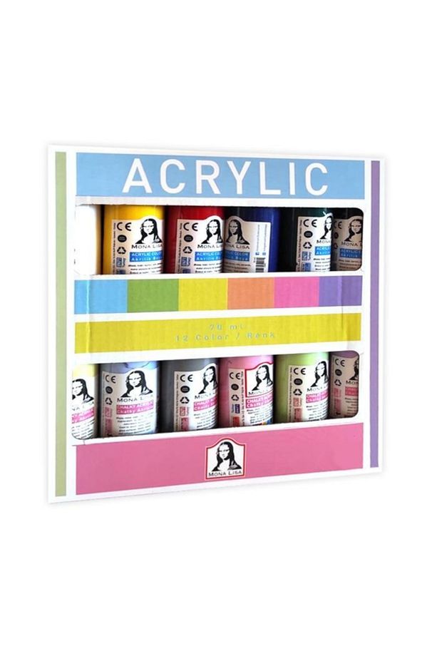 Monalisa Akrilik 12 * (70 Ml)- Set (chalk+normal)- - 1