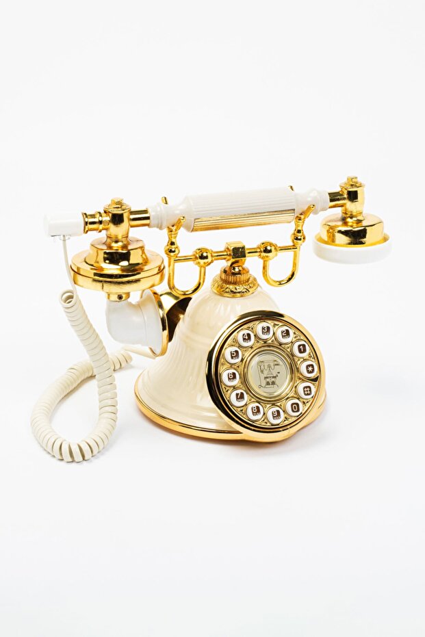 Klasik Krem Çan Telefon - 1