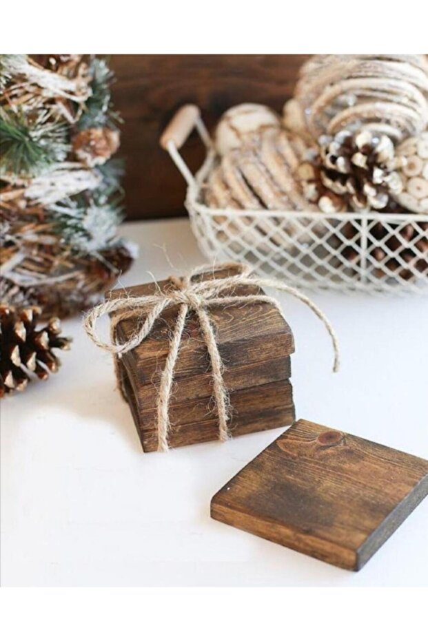 Ahşap Bardak Altlığı - 1