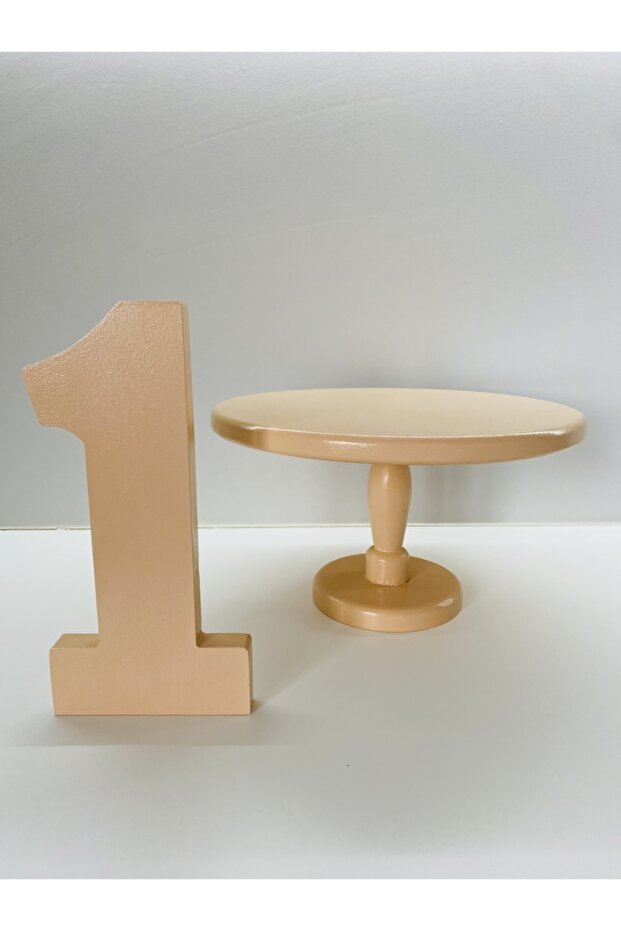 1 Year Old Birthday Set of 3 (Cake Stand & 1 Figure & Name) - 4