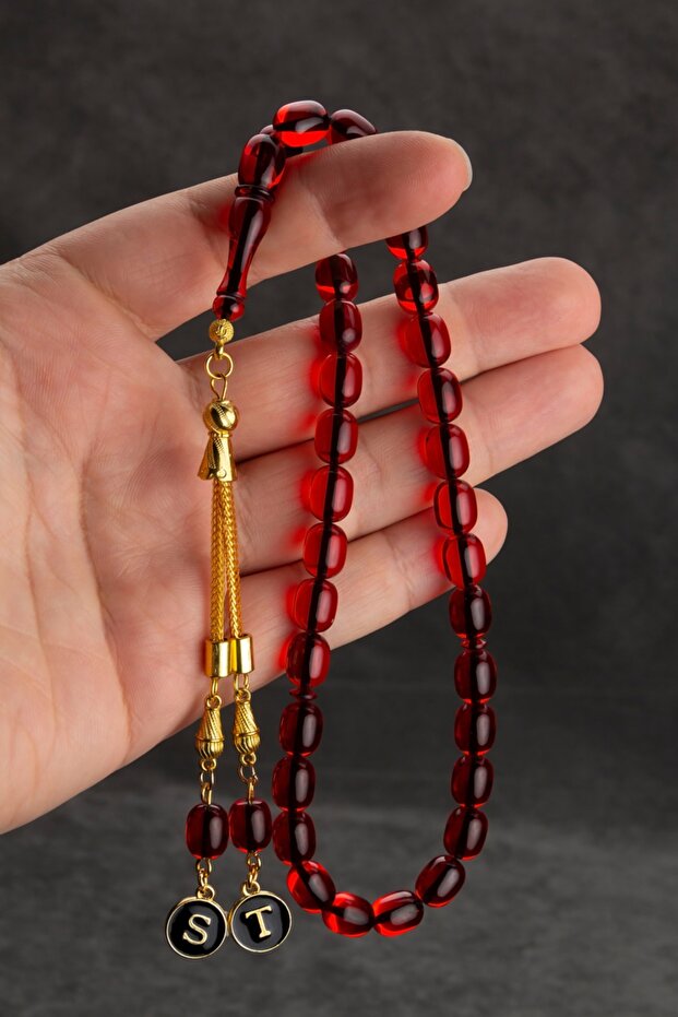 Ateş Kehribar Tesbih - 2