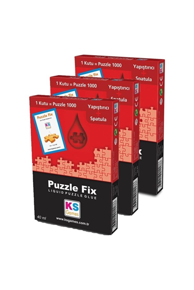 لاصق أحجية Ks Puzzle Fix 45 مل × 3 عبوات