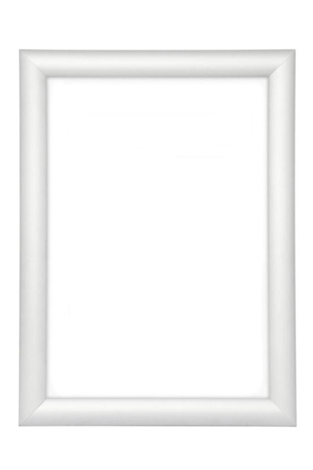 إطار زجاجي PVC مقاس 25 × 35 باللون الأبيض