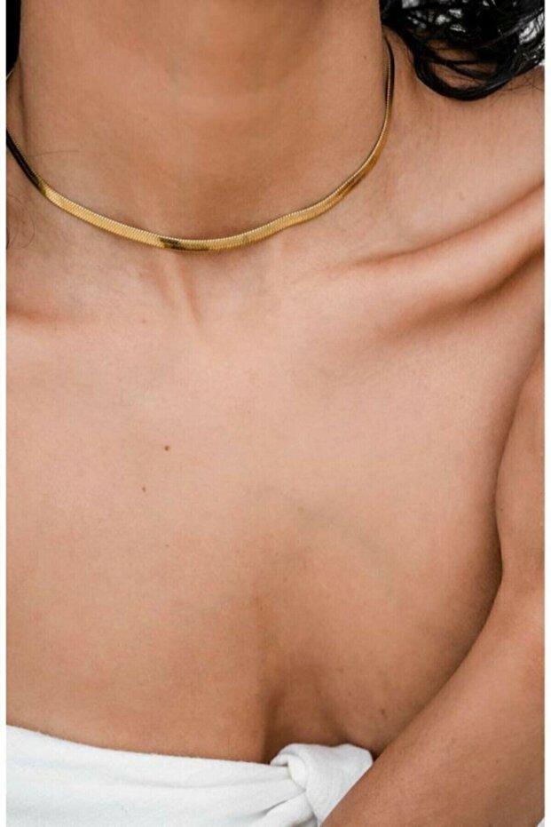 Unisex Italian Chain Necklace Yellow