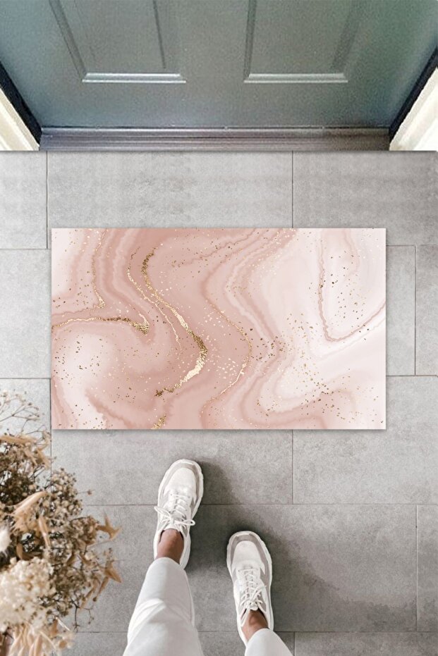 Multi-Purpose Digital Modern Wavy Powder Door Mat Outdoor Doormat