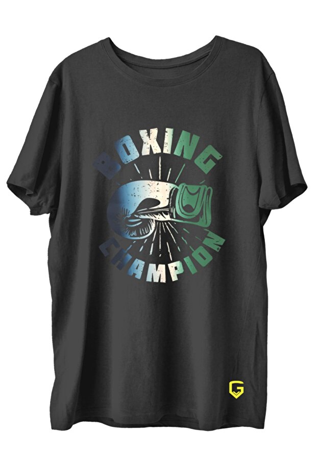 تي شيرت رياضي من القطن الممشط مطبوع من Boxingx