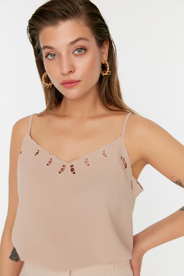 Stone Strap Blouse - 2