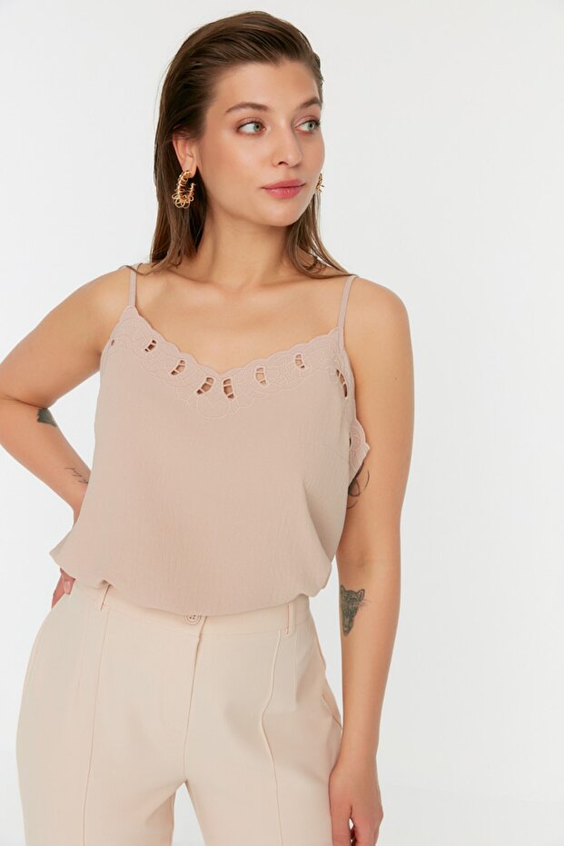 Stone Strap Blouse - 3