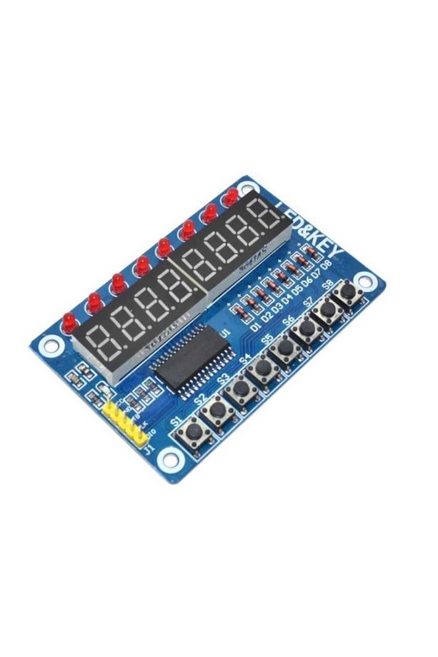 Tm1638 7 Segment Display-buton-led Modülü - 1
