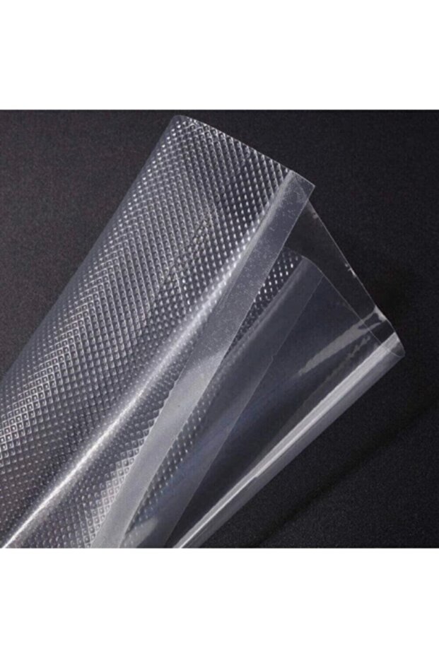 Tırtıklı Vakum Makinesi Poşeti Torbası 20x30 Cm 50 Adet, Asorti - 2