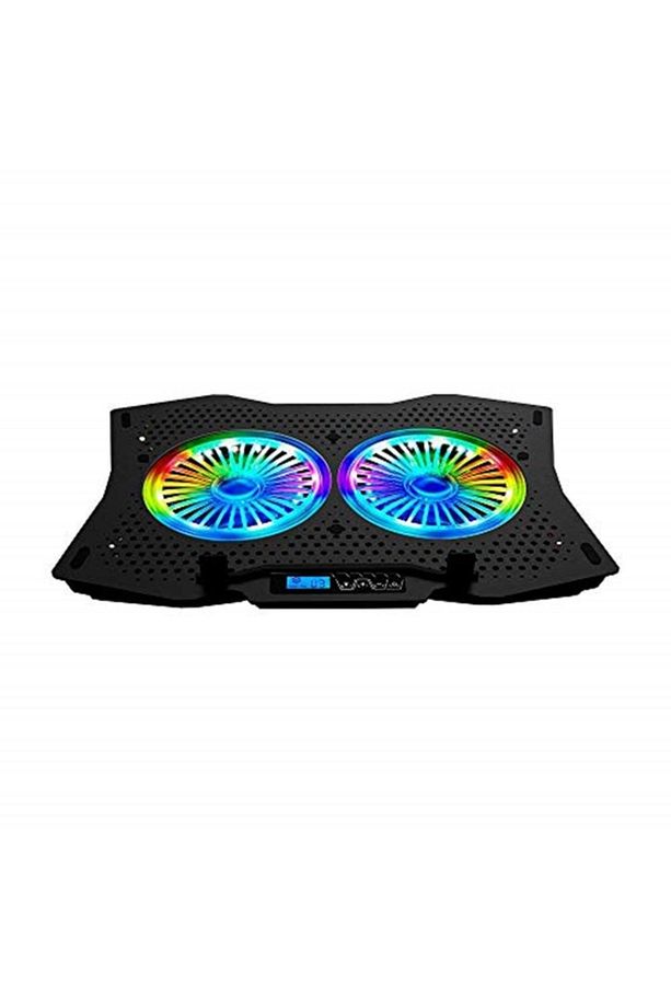 Ad-rc9 Tornado  Uymulu   (2 Adet)fanlı 10"-18" Rgb Işıklı Notebook Soğutucu Stand - 1